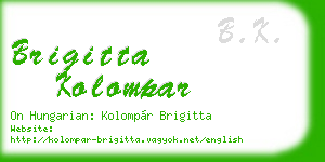 brigitta kolompar business card