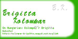 brigitta kolompar business card